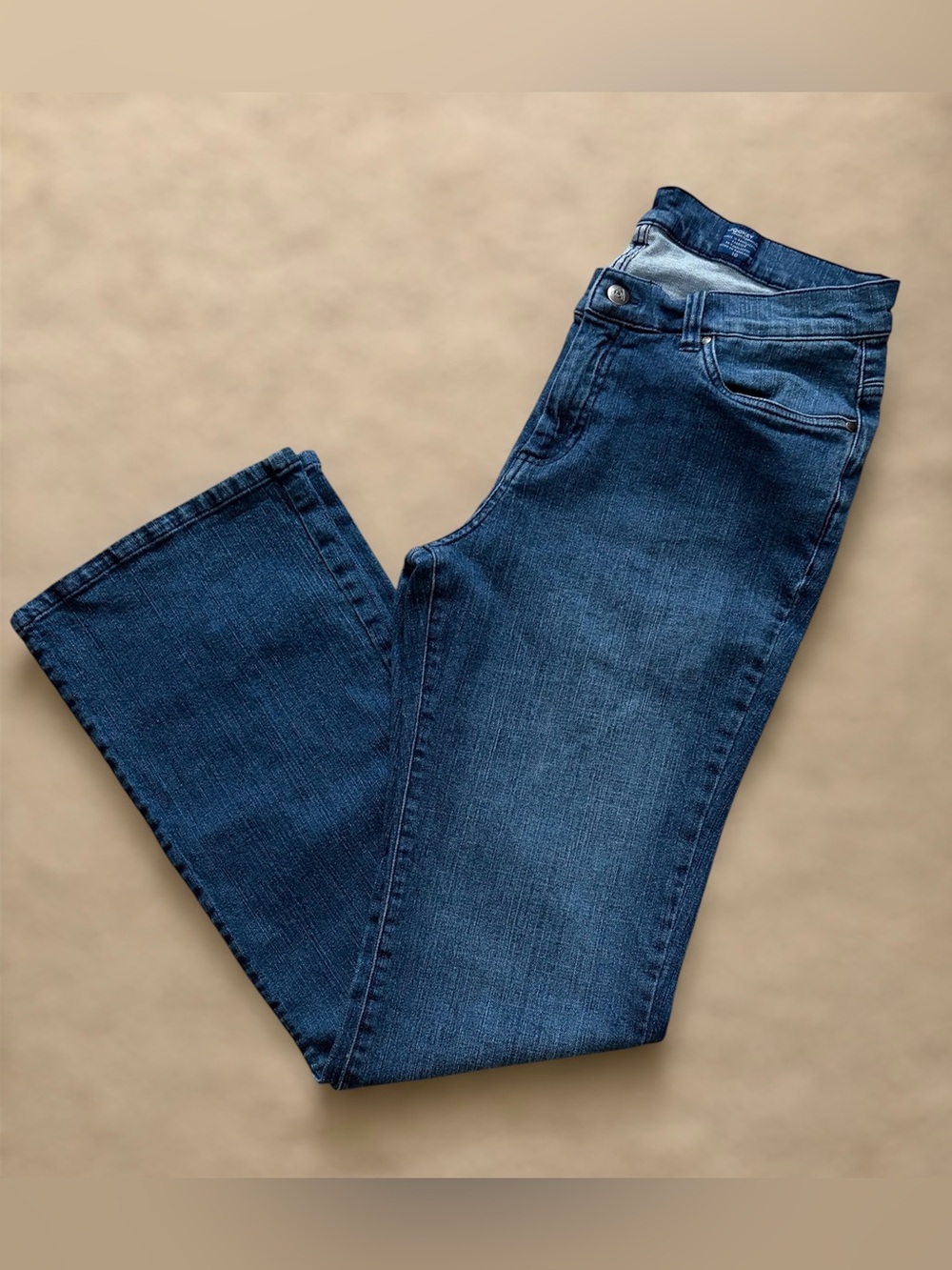 Jockey blue denim high-rise boot cut jeans medium wash. Size 10